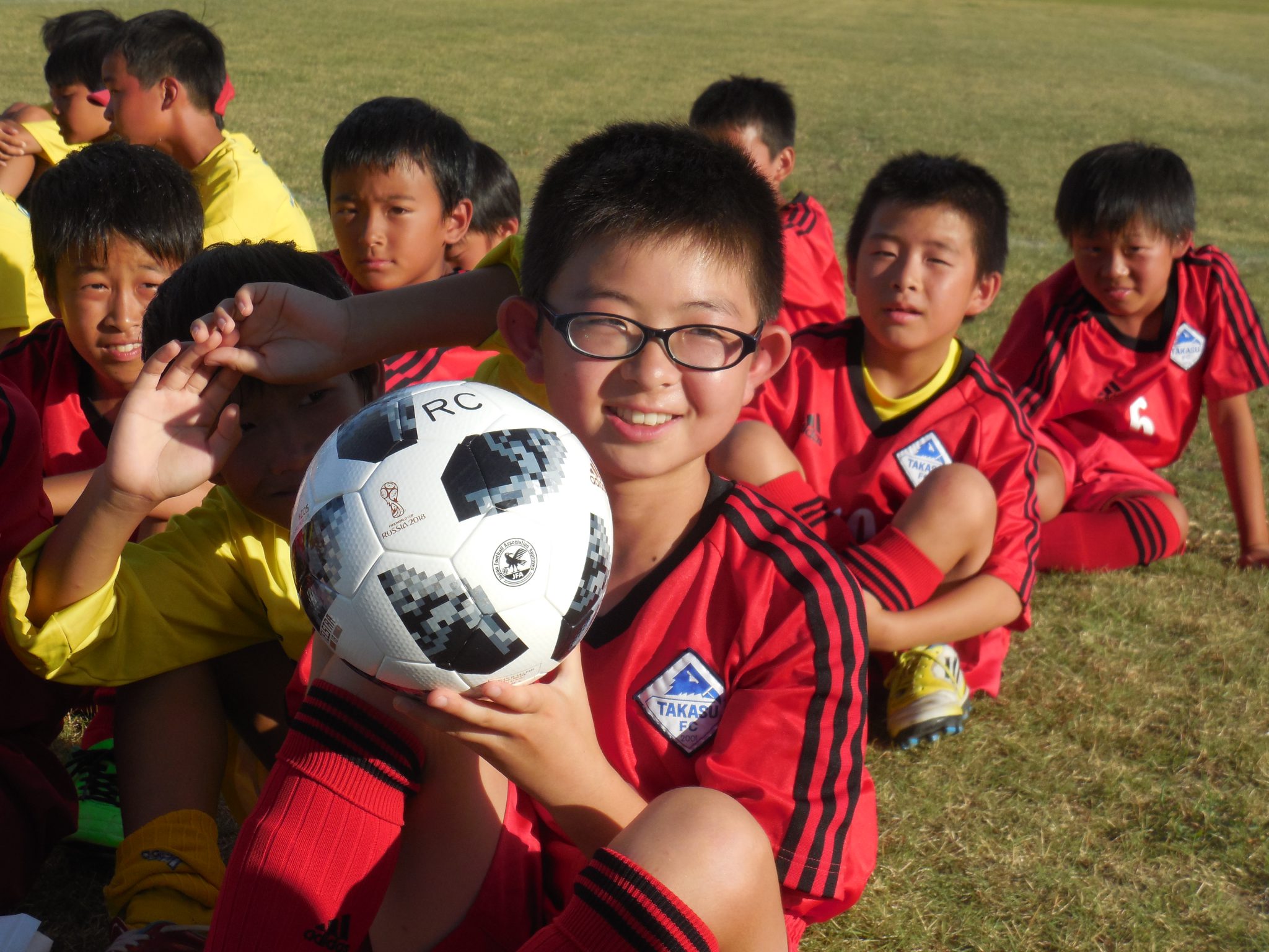 第２４回福井市少年サッカー交流大会並びにサッカーボール 横断幕贈呈式 福井フェニックスロータリークラブ