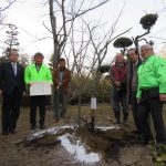 1月26日（木）45周年記念植樹・松花堂庭園に染井吉野を植樹